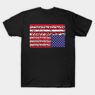 Wolverines Distressed Flag Logo T-Shirt